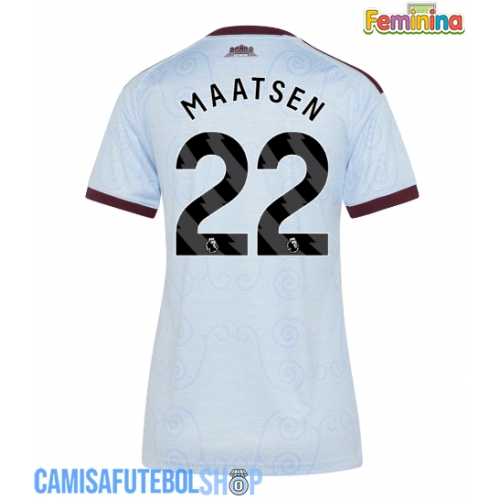 Camisa de time de futebol Aston Villa Ian Maatsen #22 Replicas 3º Equipamento Feminina 2026-27 Manga Curta
